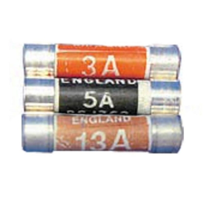 LYVIA   103513 BS1362 FUSES 3/5/13A X9