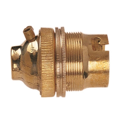 DENCON  BC BRASS 1/2IN CORD GRIP LAMPHOLDER.