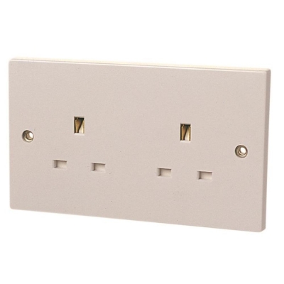 DENCON  SOCKET 13A 2 GANG