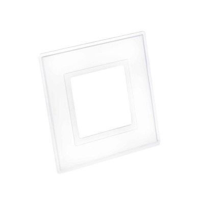 DENCON  CLEAR FINGER PLATE 1 GANG. PACK 0F 2