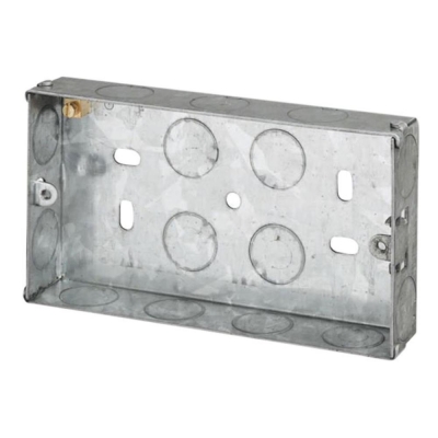 DENCON  METAL BOX 2 GANG 25MM