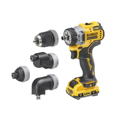 DEWALT  12V XR BLESS 4 X M-HEAD DRILL DRIV 2X3AH