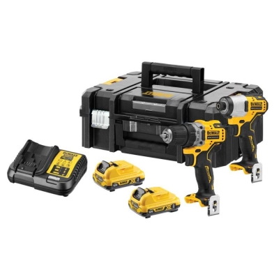 DEWALT  12V XR B/L SUB-COMP TWIN PACK 2 X 3AH