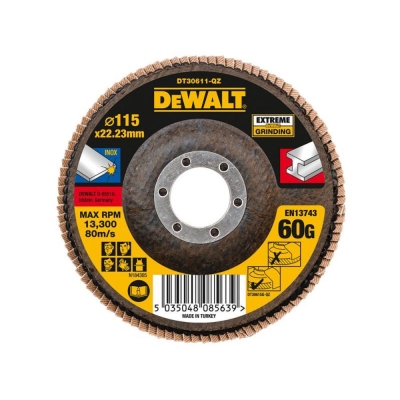 DEWALT  EXTREME 115MM X 22.2MM X 60G  FLAP DISC