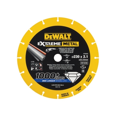 DEWALT  EXTREME METAL 230 X 22.23 X 2.1MM