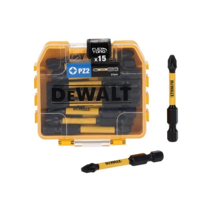 DEWALT  15 X PZ2 57MM FLEXTORQ BITS SBS DSP 21