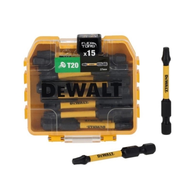 DEWALT  15 X T20 57MM FLEXTORQ BITS SBS DSP 21