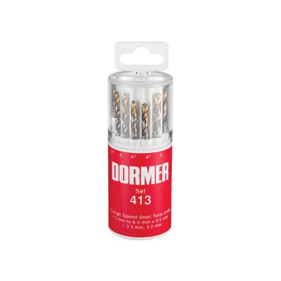 DORMER  HSS TIN STRAIGHT SHANK JOBBER DRILL SET