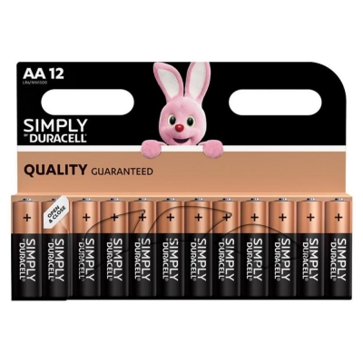 DURACELL S5938 SIMPLY BATTERIES AA X12