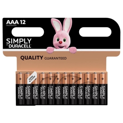 DURACELL S5939 SIMPLY BATTERIES AAA X12