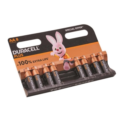 DURACELL PLUS POWER AA 8PK PROMO PACK