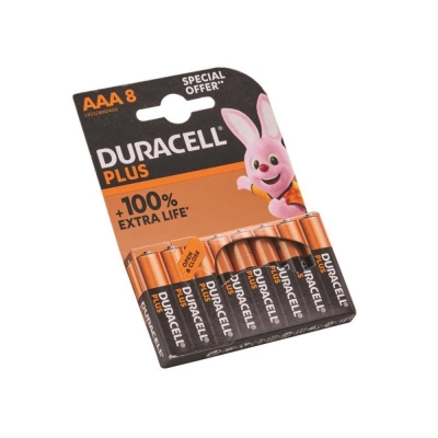 DURACELL PLUS POWER AAA 8PK PROMO PACK