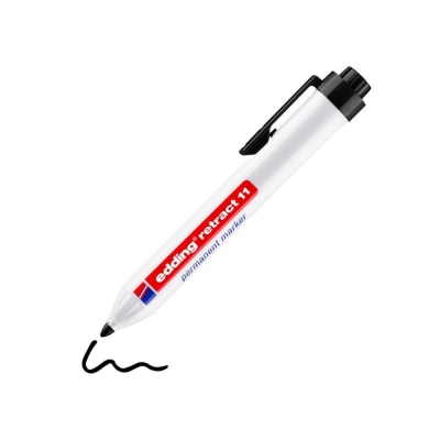 EDDING  E-11 RETRACT PERMANENT MARKER BLACK