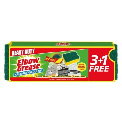 ELBOW   EG82 ELBOW GREASE HANDGRIP SCOURER X4