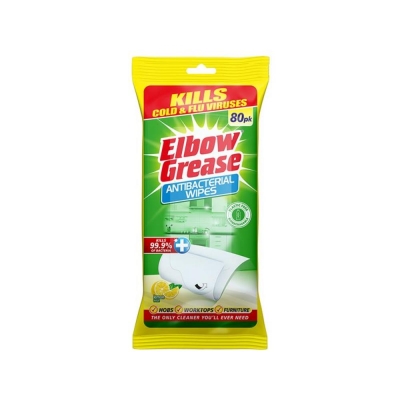 ELBOW   EG185 A/BAC MUL.SURFACE WIPES LEMON X80