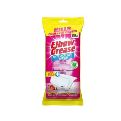 ELBOW   EG180 A/BAC M/SURFACE WIPES PNK BLUSH 80