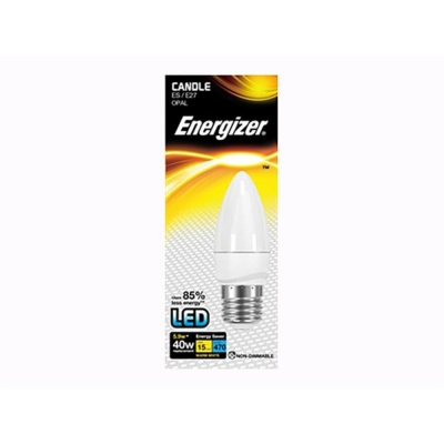 ENERGZE S8880 CANDLE LED 470LM W/WT OPAL E27 BXD