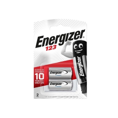 ENERGZE S5298 CR123 LITHIUM BATTERY X2