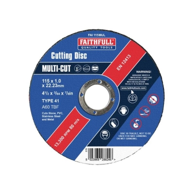 FAI/FULL CUT OFF WHEEL 115MM X 1.0 X 22 M/P (10)