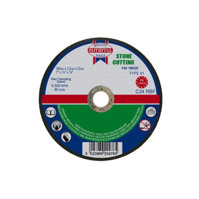 FAI/FULL CUT OFF WHEEL 180MM X 3.2 X 22 STONE