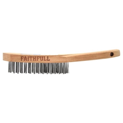 FAI/FULL HEAVY DUTY SCRATCH BRUSH 4 ROW FSC 100%