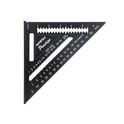 FAI/FULL BLACK ALUMINIUM 180MM/7IN QUICK SQUARE