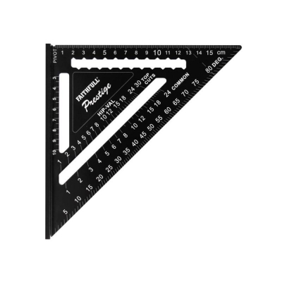 FAI/FULL BLACK ALUMINIUM 180MM QUICK SQUARE MET