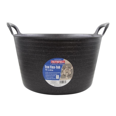 FAI/FULL ECO FLEX TUB 15L RECYCLED BLACK