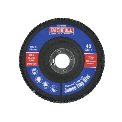 FAI/FULL FLAP DISC  100MM X 16MM COARSE