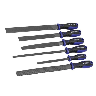 FAI/FULL FILE & RASP SET 6PC IN PLASTIC WALLET