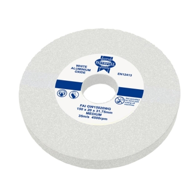FAI/FULL GP GRIND WHEEL 150MM X 20MM WHITE MED