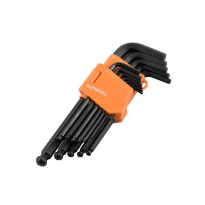 FAI/FULL HEX KEY SET 13PCE METRIC L/A BALL ENDED