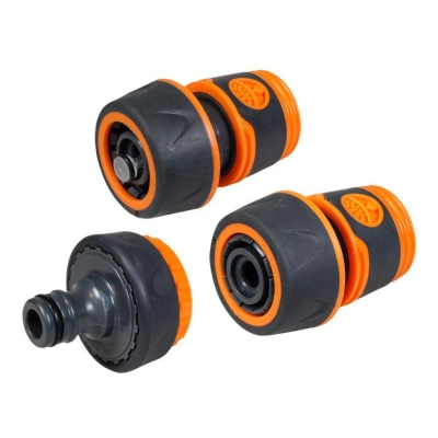 FAI/FULL PLASTIC HOSE FITTINGS 3 PACK 3/4IN