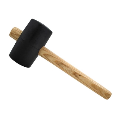 FAI/FULL BLACK RUBBER MALLET 28OZ FSC 100%