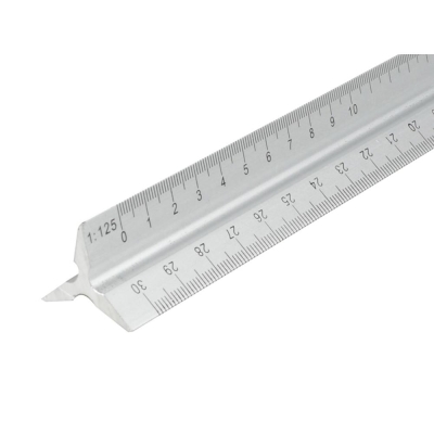 FAI/FULL ALUMINIUM SCALE RULE 300MM-TRIANGLE