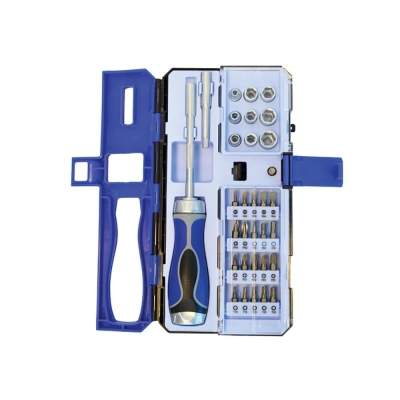 F/FULL   RATCHET SCREWDRIVER & SOCKET SET 33PC