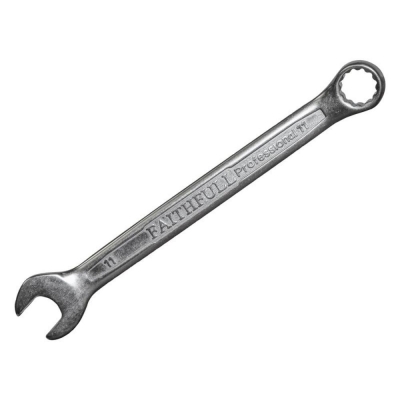 FAI/FULL COMB SPANNER CV SATIN FINISH  11MM