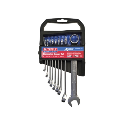 FAI/FULL COMB SPANNER CV SET  9PC 6-19MM