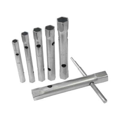 FAI/FULL BOX SPANNER SET 6PC 8-19MM + TOMMY BAR