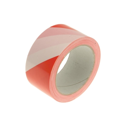 FAI/FULL HAZARD WARNING SAFETY TAPE 33M RED/WHT