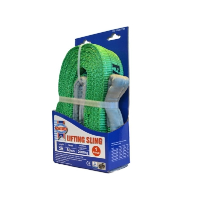 FAI/FULL LIFTING SLING GREEN 2 TONNE 60MM  X 3M
