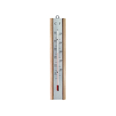 FAI/FULL THERMOMETER WALL BEECH SILVER 200MM