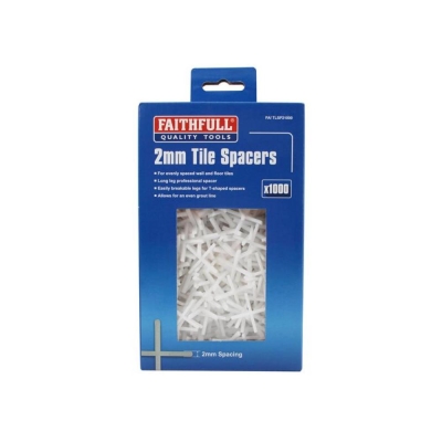 FAI/FULL TILE SPACER LONG LEG 2MM (TUB 1000)