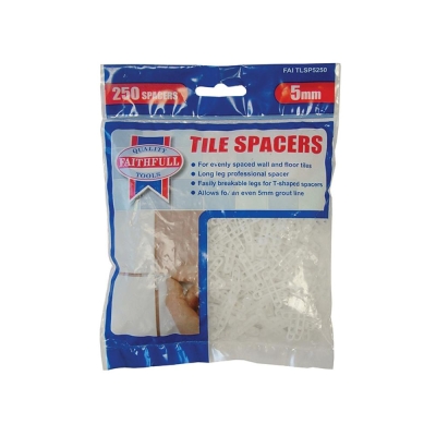 FAI/FULL TILE SPACER LONG LEG 5MM (BAG 250)