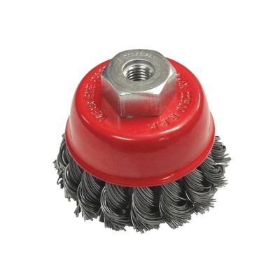 FAI/FULL WIRE CUP BRUSH T/KNOT 65 X M14X2 0.5MM