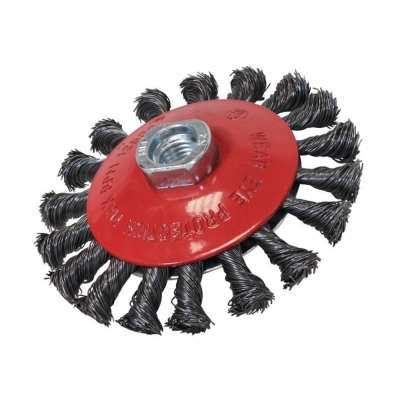 FAI/FULL CONICAL WIRE BRUSH 100 X M10X1.5  0.5MM