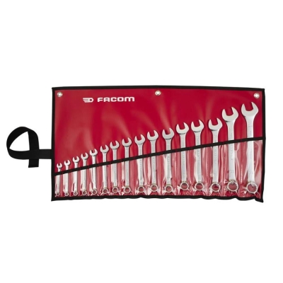 FACOM   COMBI.WRENCH. 40B-ROLL BAG SET-16PC