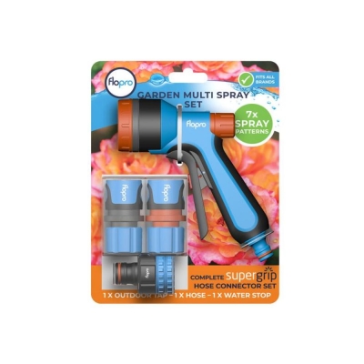 FLOPRO  SPRAYGUNSTARTERSET(MULTI SPRAY+FITTINGS)