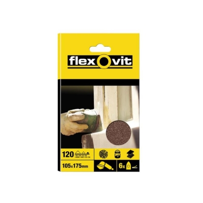 FLEXOVIT DETAIL SANDING SHTS(6) FINE 63642526405