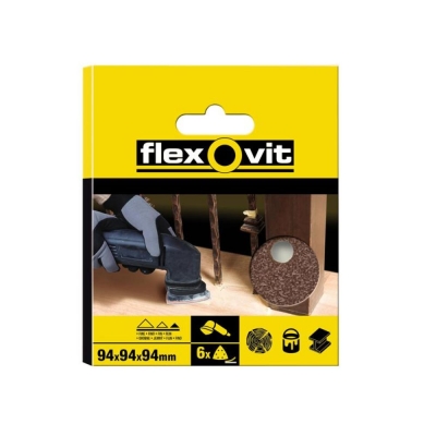 FLEXOVIT DELTA SANDING SHTS (6) MEDIUM